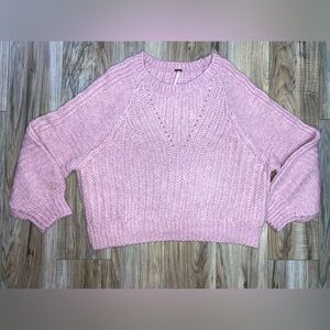 NWOT Free People lilac / lavender bubble sleeve sweater — size S (small)